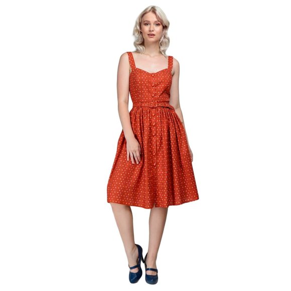 Dresses & Skirts - Collectif Jemima Polkadot Swing Dress